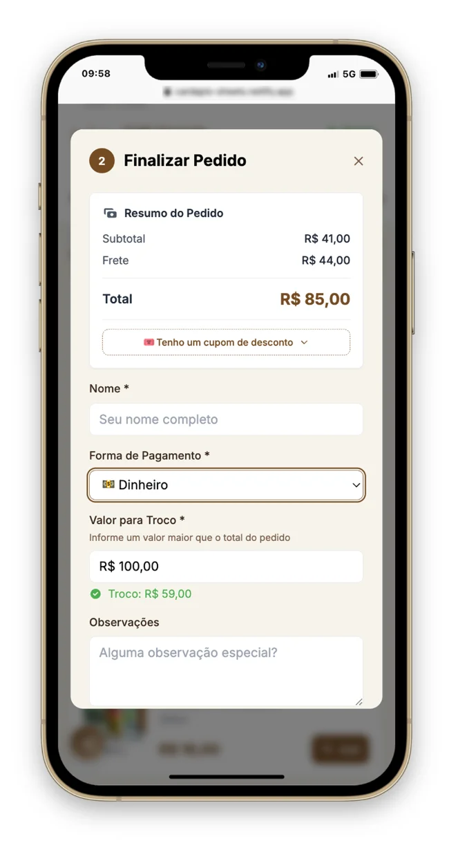 Configurações de Pagamento